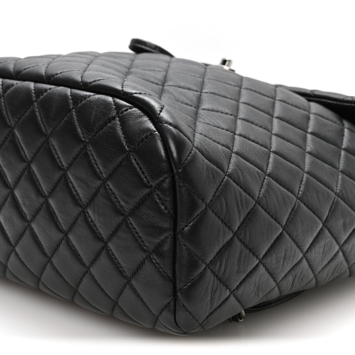 Lambskin Quilted Large Urban Spirit Backpack Black