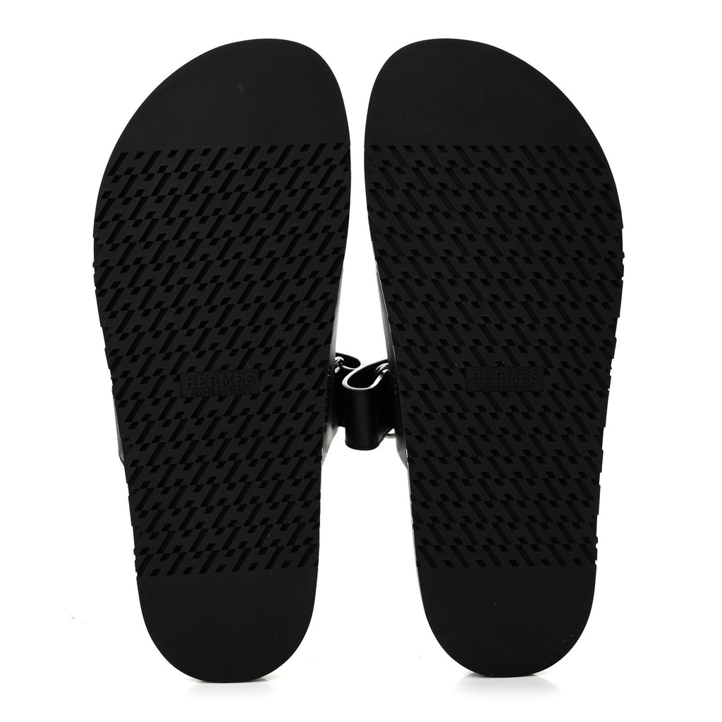 Calfskin Mens Chypre Sandals 44 Black