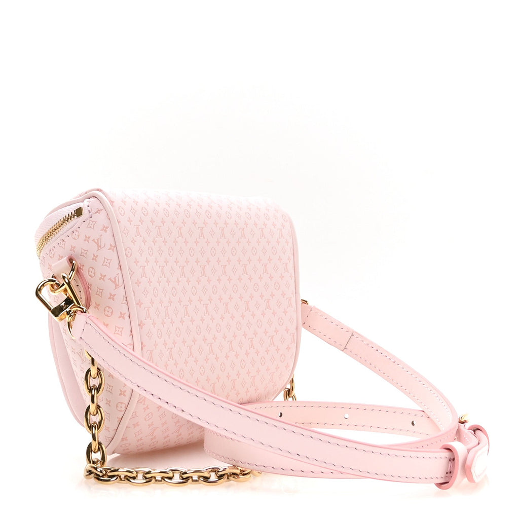 Calfskin Minigram Mini Bumbag  Light Bliss