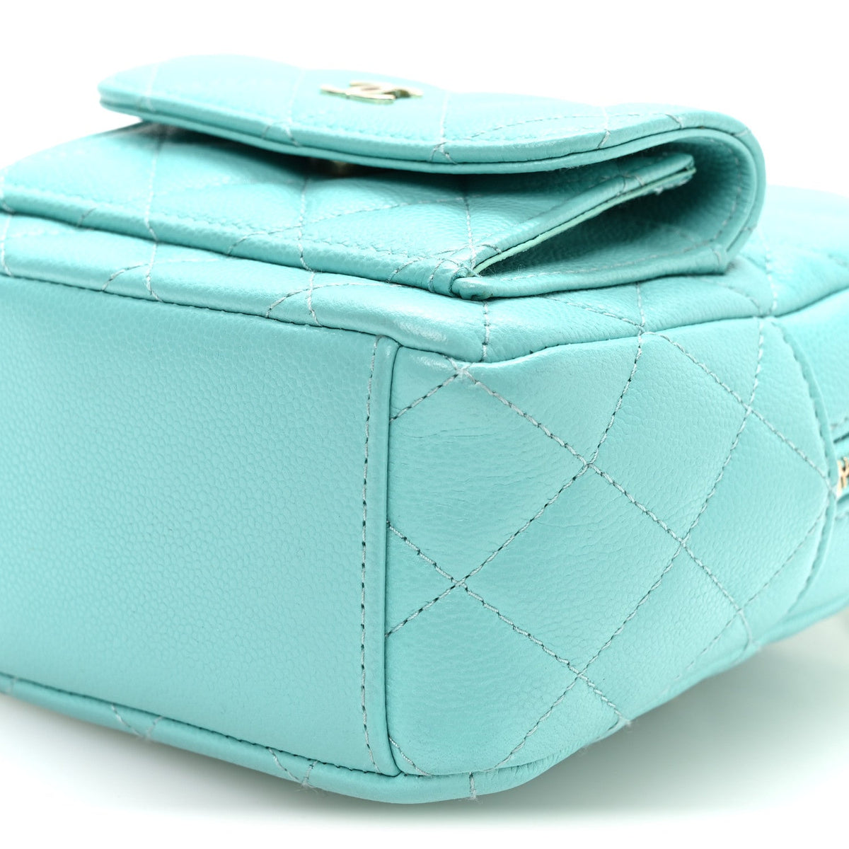 Caviar Quilted CC Mini Classic Backpack Blue
