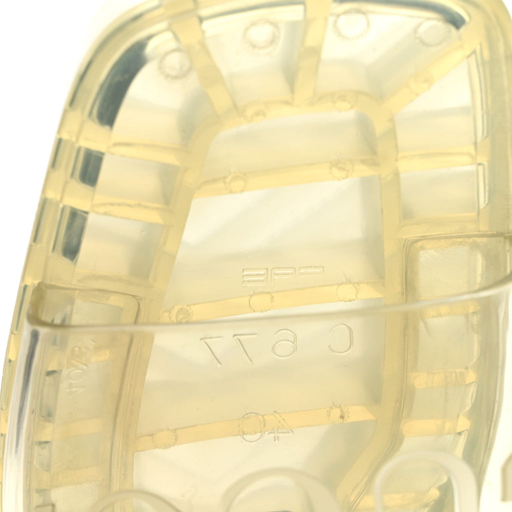 Rubber Gucci Logo Womens Platform 20/60mm Slide Sandals 40 Transparent