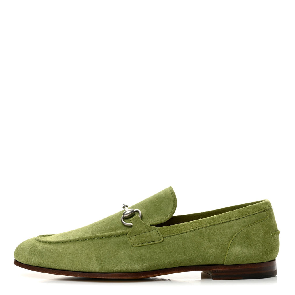 Suede Horsebit Mens Jordaan Loafers 10 Light Green