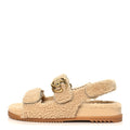 Merino Wool Interlocking G Dad Sandals 40 Butterscotch