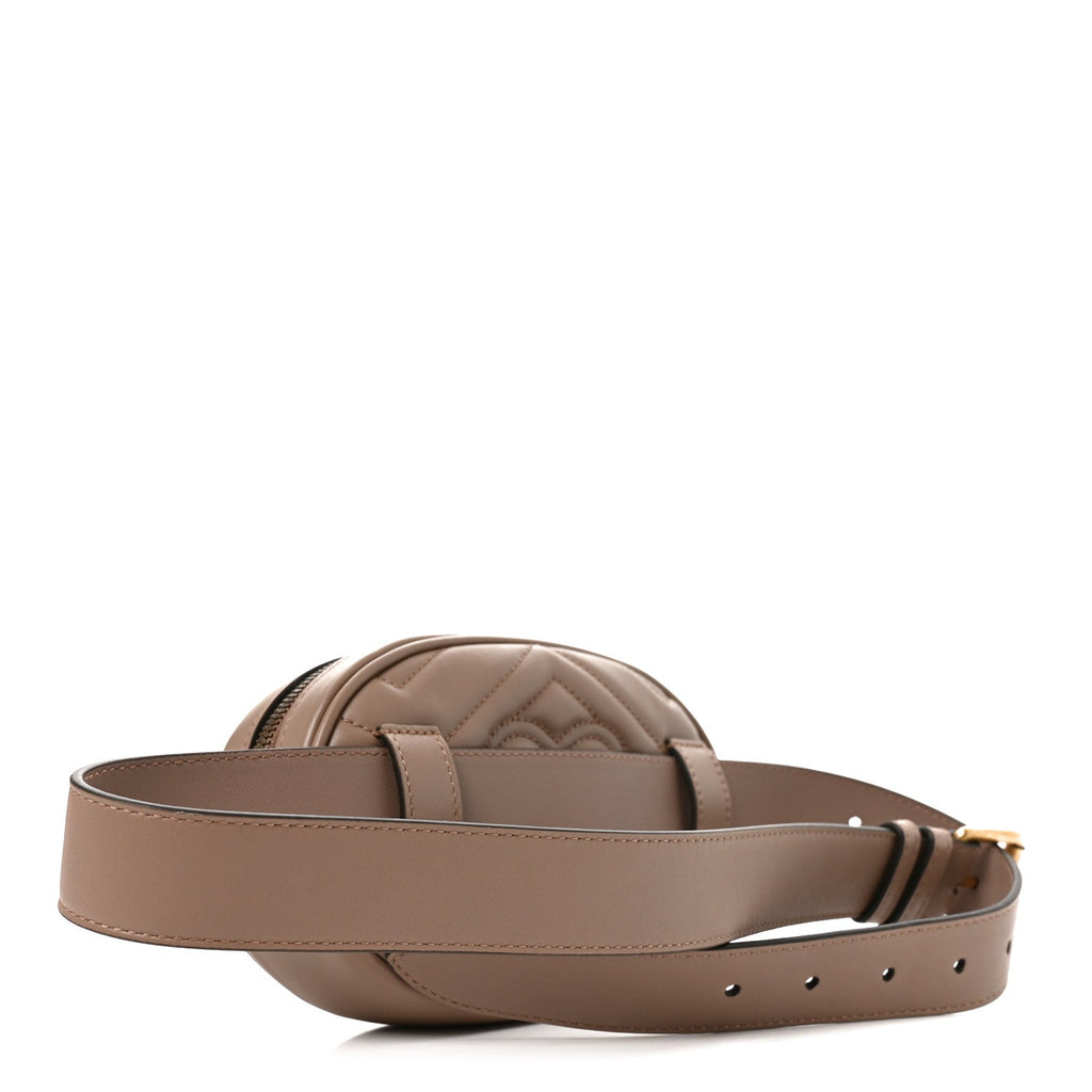 Calfskin Matelasse GG Marmont Belt Bag 75 30 Porcelain Rose
