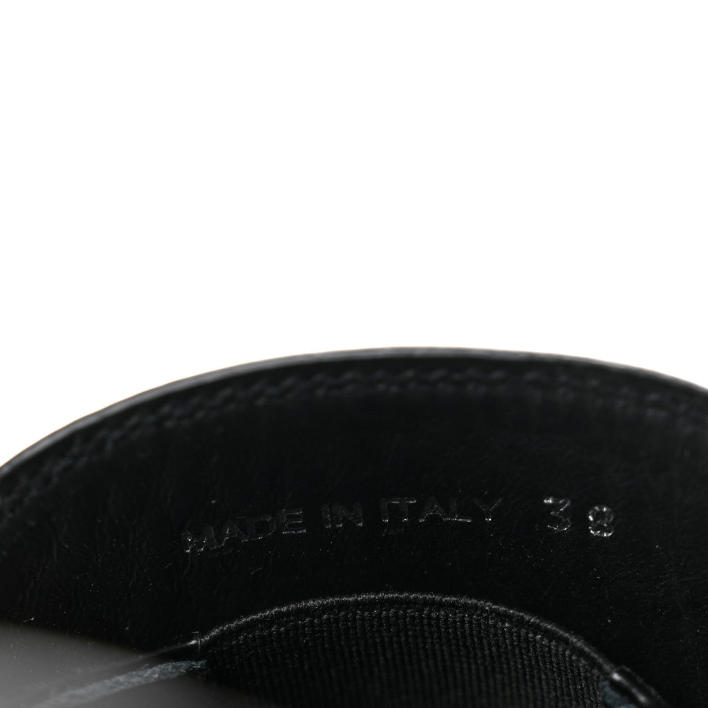 Spazzolato Metal Triangle 50mm Loafers 38 Black