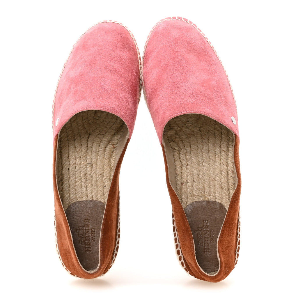Suede Goatskin Womens Joven Espadrilles 37 Rose De Venise Gold