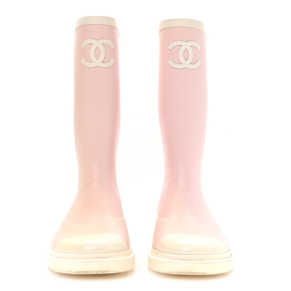 Caoutchouk CC High Boots 37 Light Pink White
