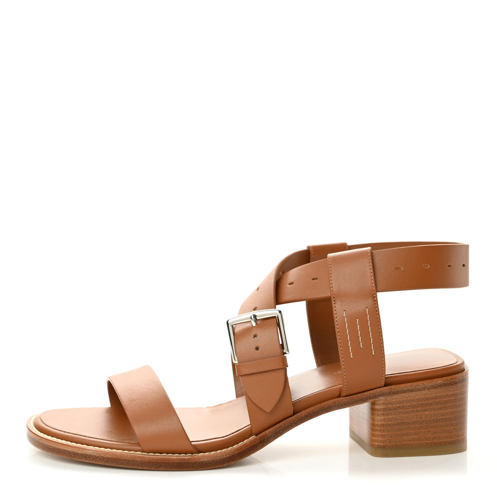 Calfskin Milly 40 Sandals 40 Naturel