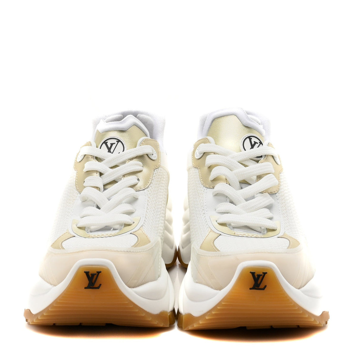 Monogram Calfskin Run 55 Sneakers 37 White