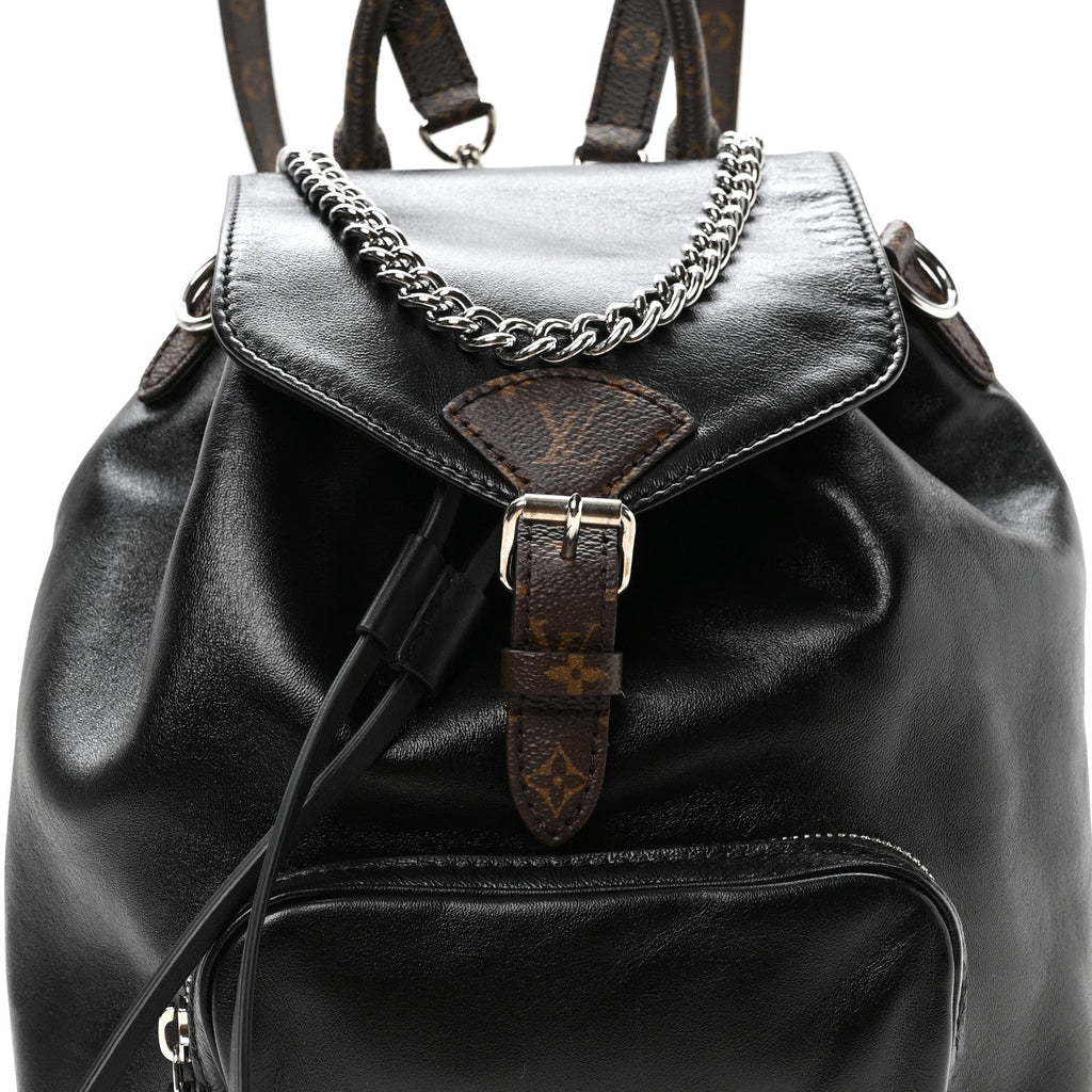 Lambskin Monogram Montsouris Vibe PM Black