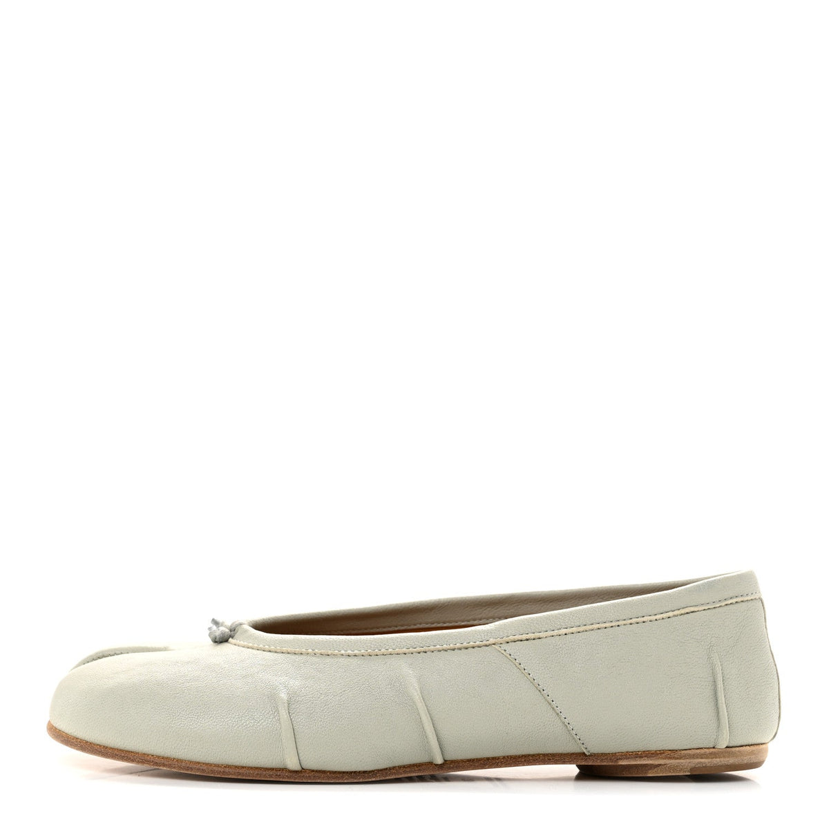 Nappa Tabi Ballet Flats 36 Alabaster