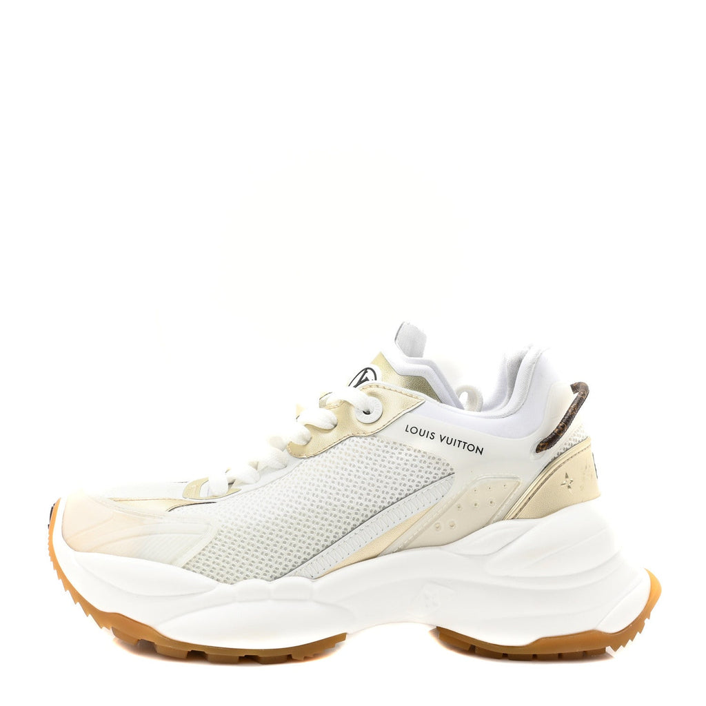 Monogram Calfskin Run 55 Sneakers 37 White