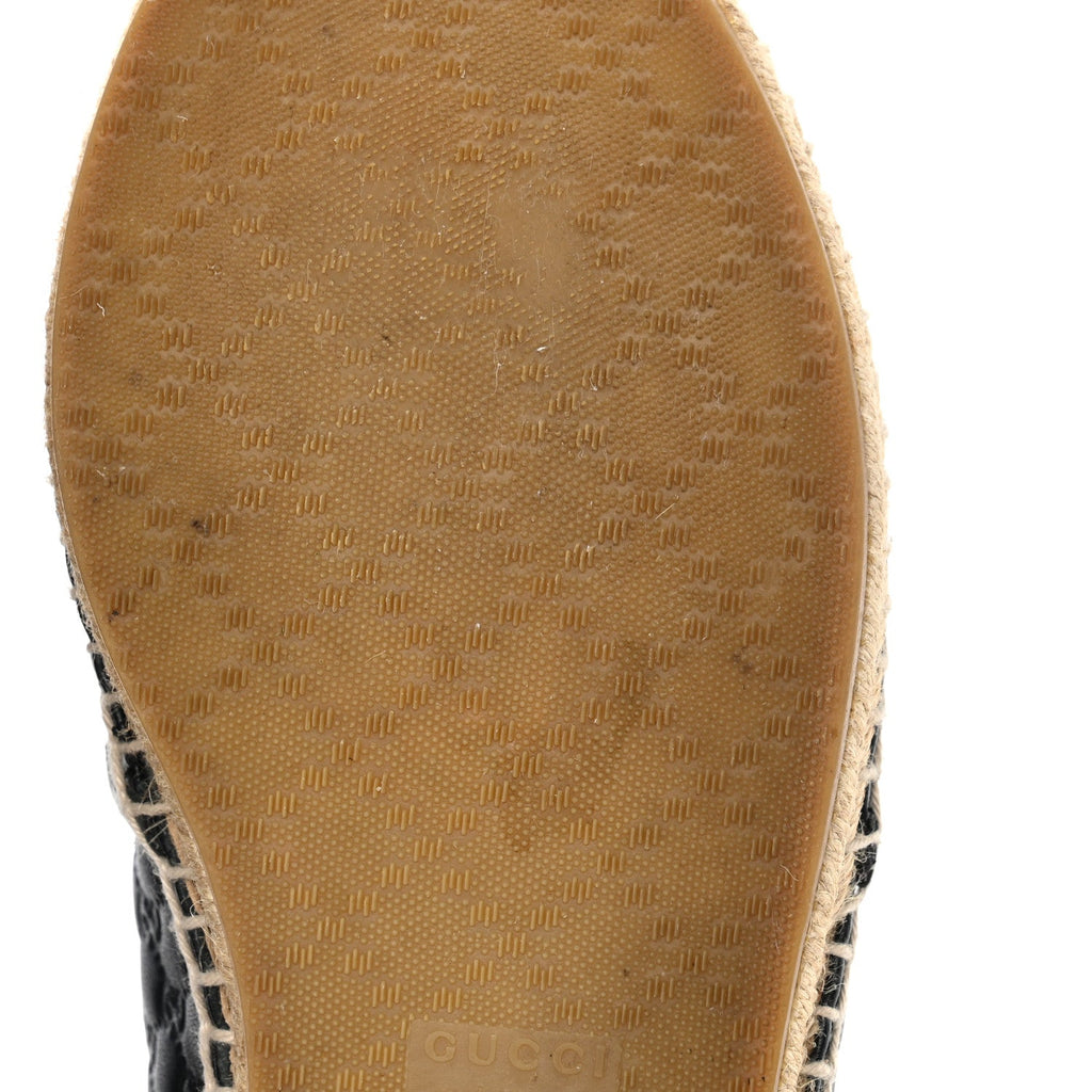 Microguccissima Signature Espadrilles 38.5 Black