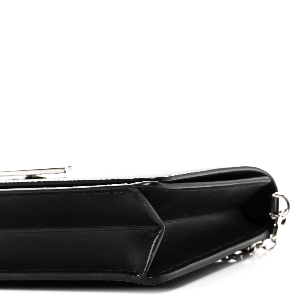 Epi Twist Belt Chain Wallet Black