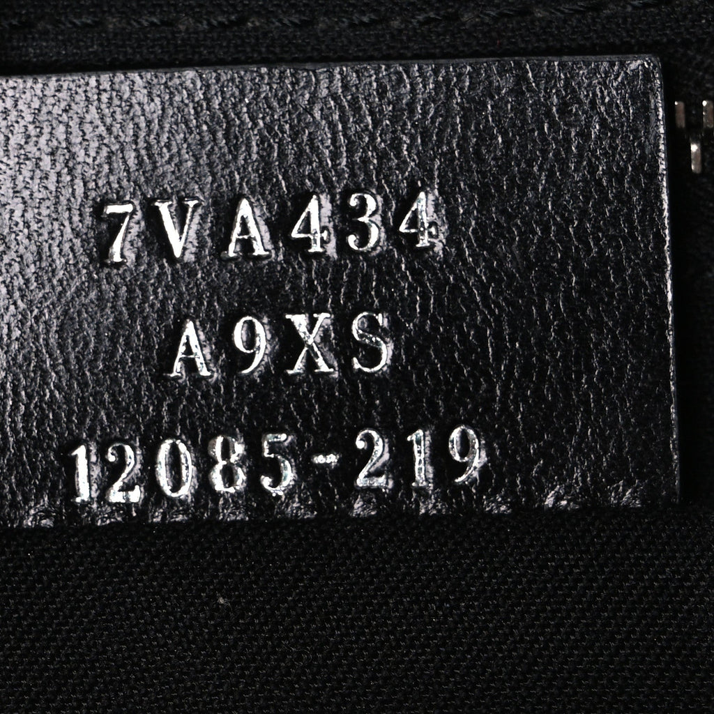 Glazed Fabric Vitello Liberty Century Logo FF 1974 Diagonal Belt Bag Black Sunflower