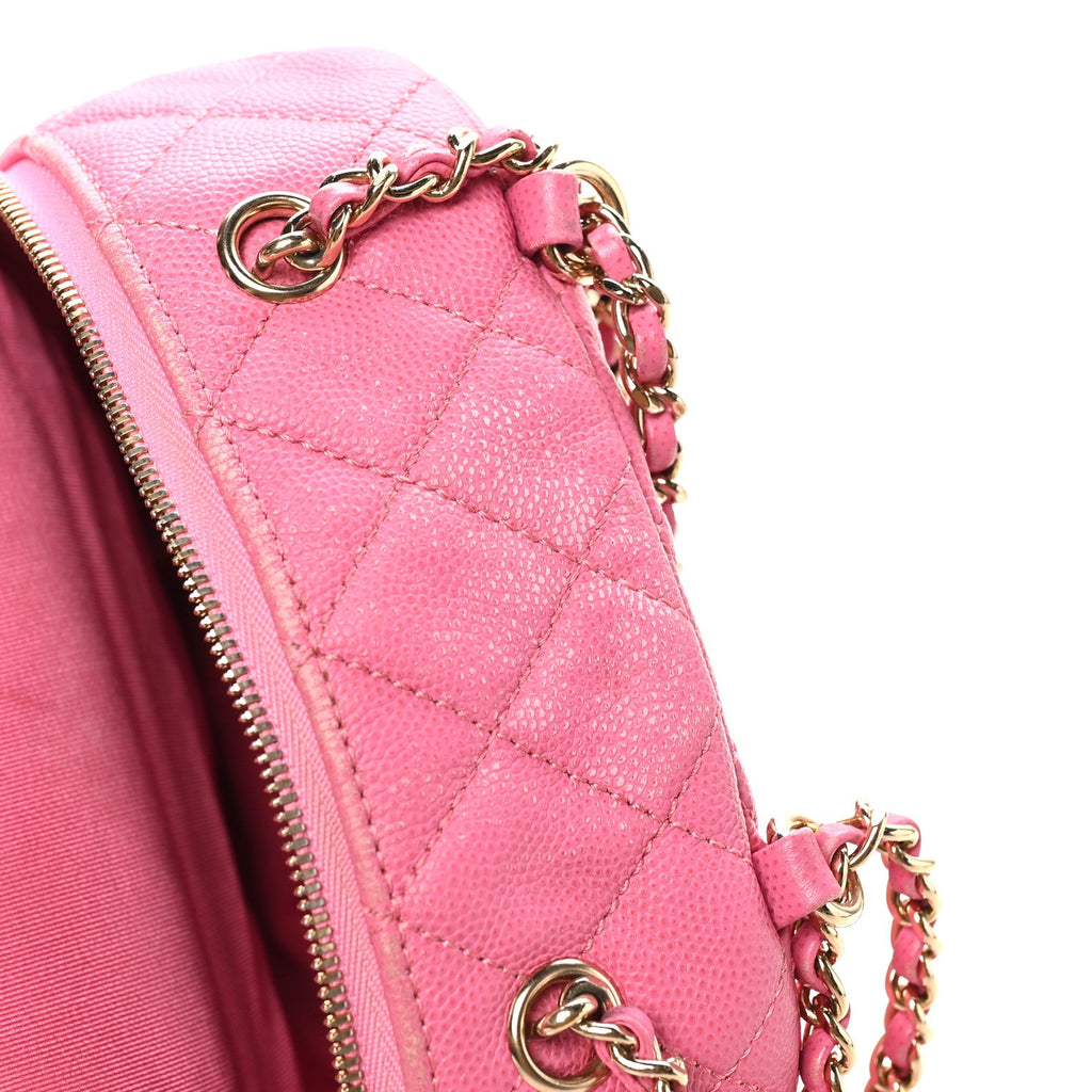 Caviar Quilted Small CC Day Backpack Pink