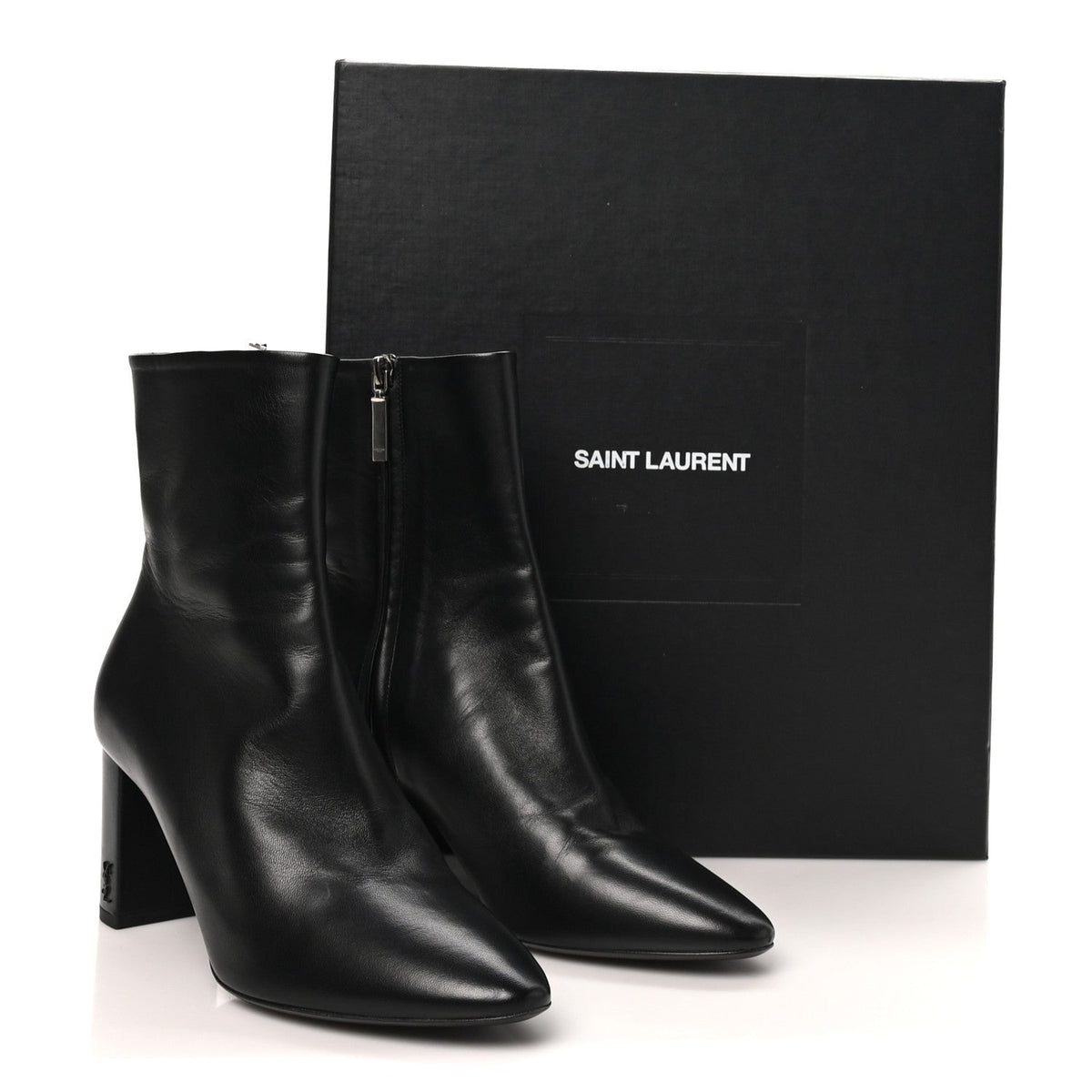 Nappa Vendome Loulou Ankle Zip Boot 39.5 Black