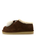 Scamosciato Winter Shearling Tassel Mule Slippers 37 Cacao