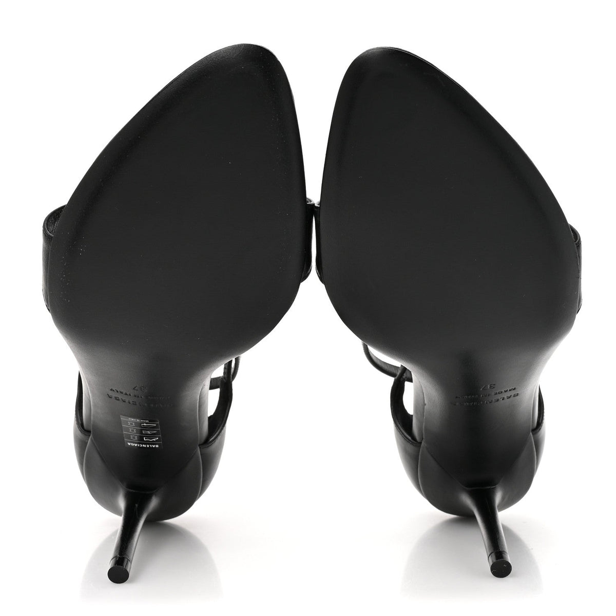 Calfskin Honey 90mm Sandal 37 Black