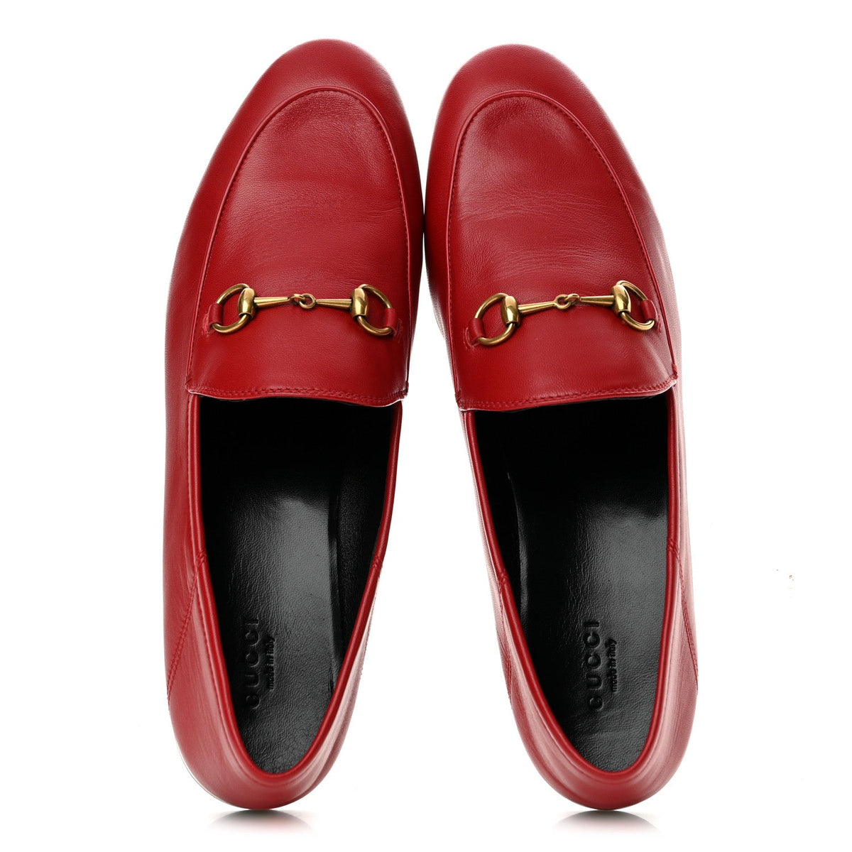 Lambskin Womens Brixton Horsebit Loafers 41 Hibiscus Red