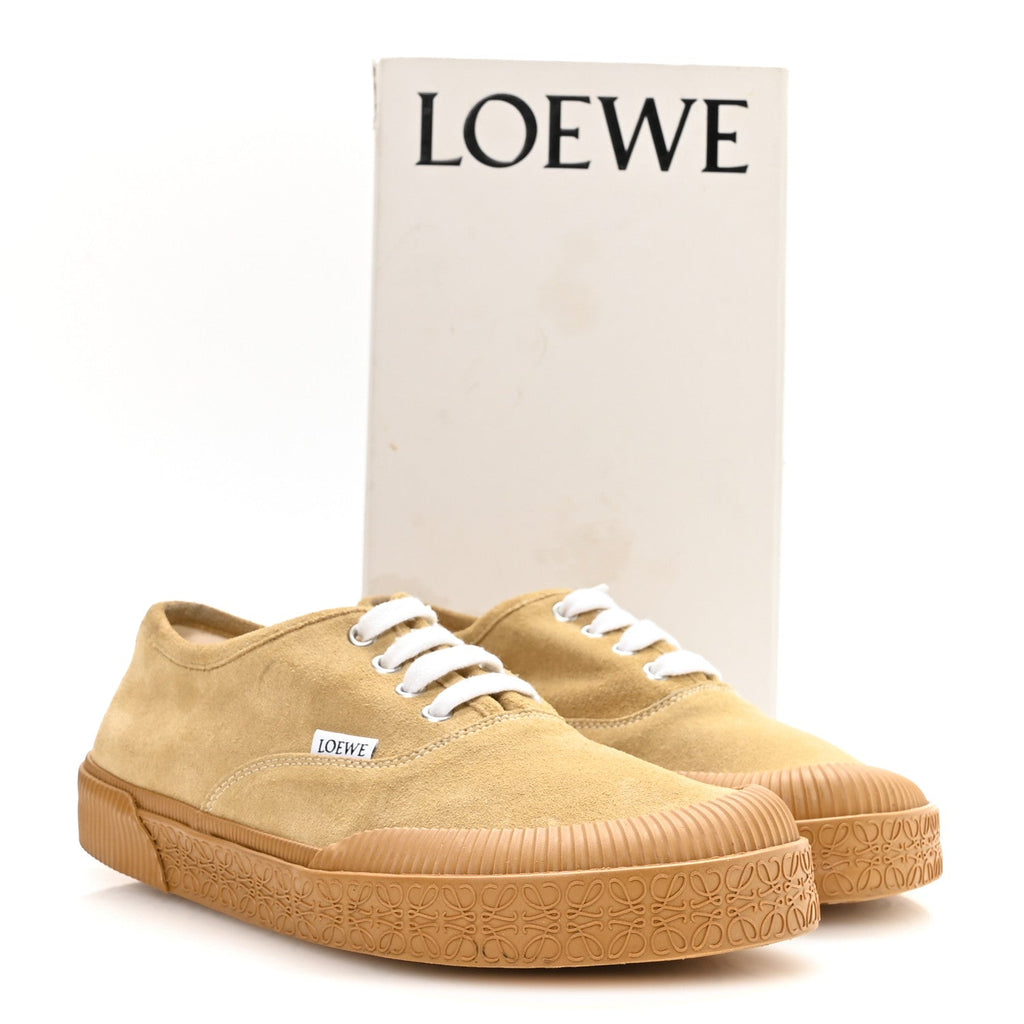 X PAULA's IBIZA Brushed Suede Rubber Terra Vulca Sneakers 39 Gold