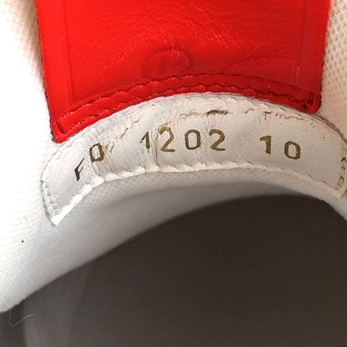 LV X YK Calfskin Printed Mens Infinity Dots Trainer Sneakers 10 White Red