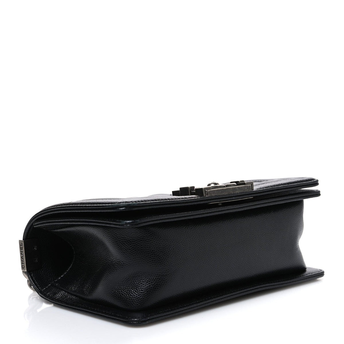 Caviar Quilted Small Boy Flap Black