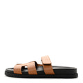 Calfskin Womens Chypre Sandals 39 Naturel