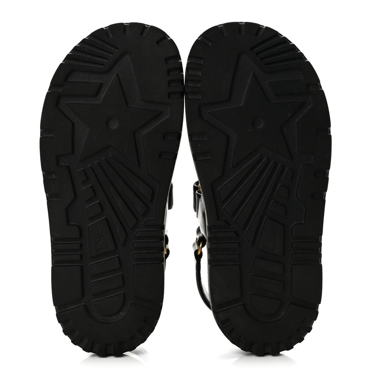 Lambskin Dioract 10mm Sandals 36.5 Black