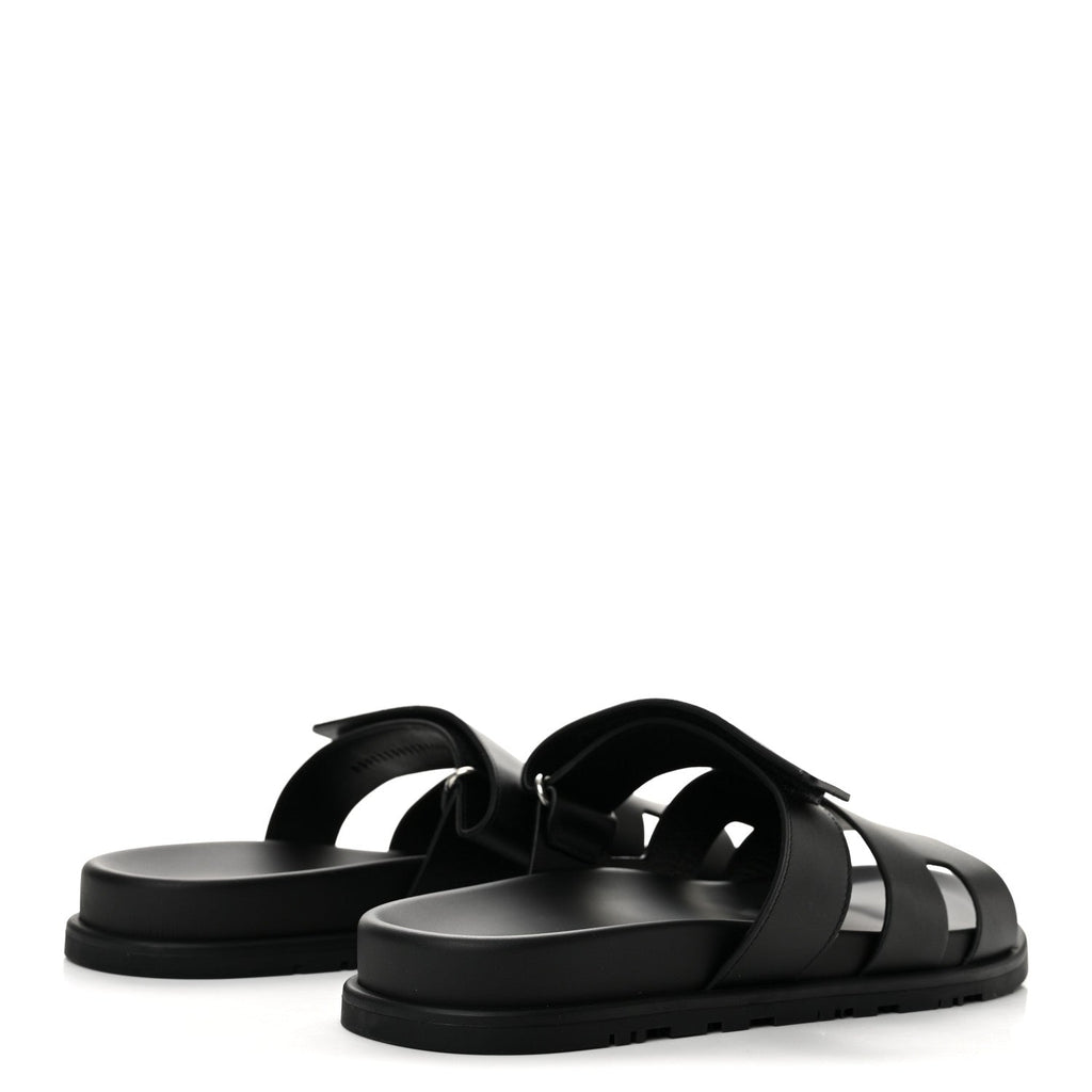 Calfskin Mens Chypre Sandals 44 Black
