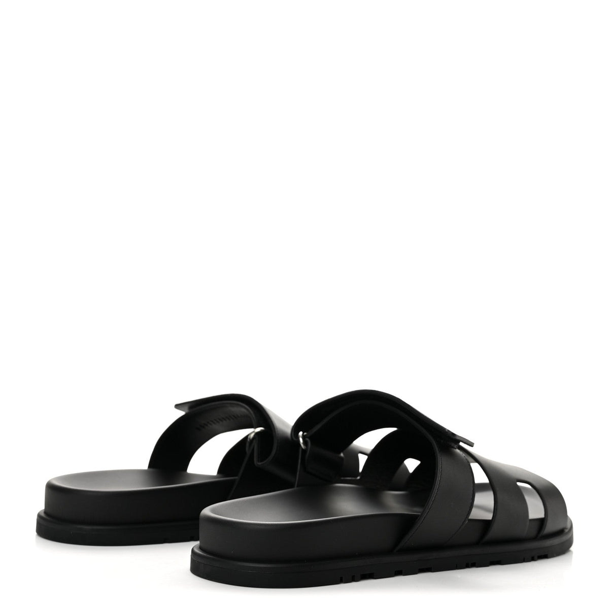 Calfskin Mens Chypre Sandals 44 Black