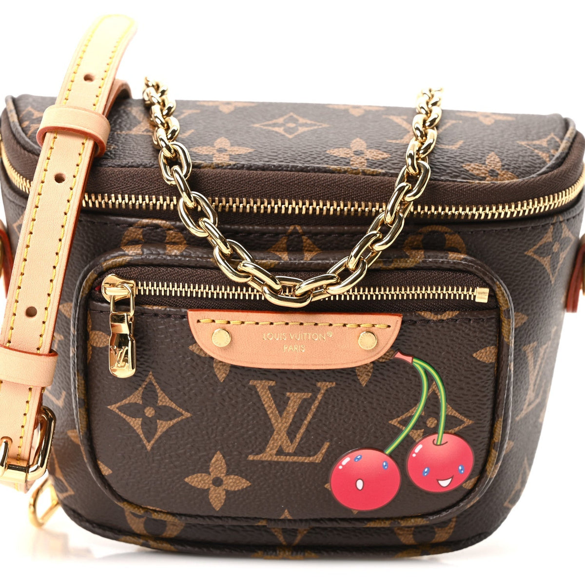 LV X TM Monogram Cerises Mini Bumbag