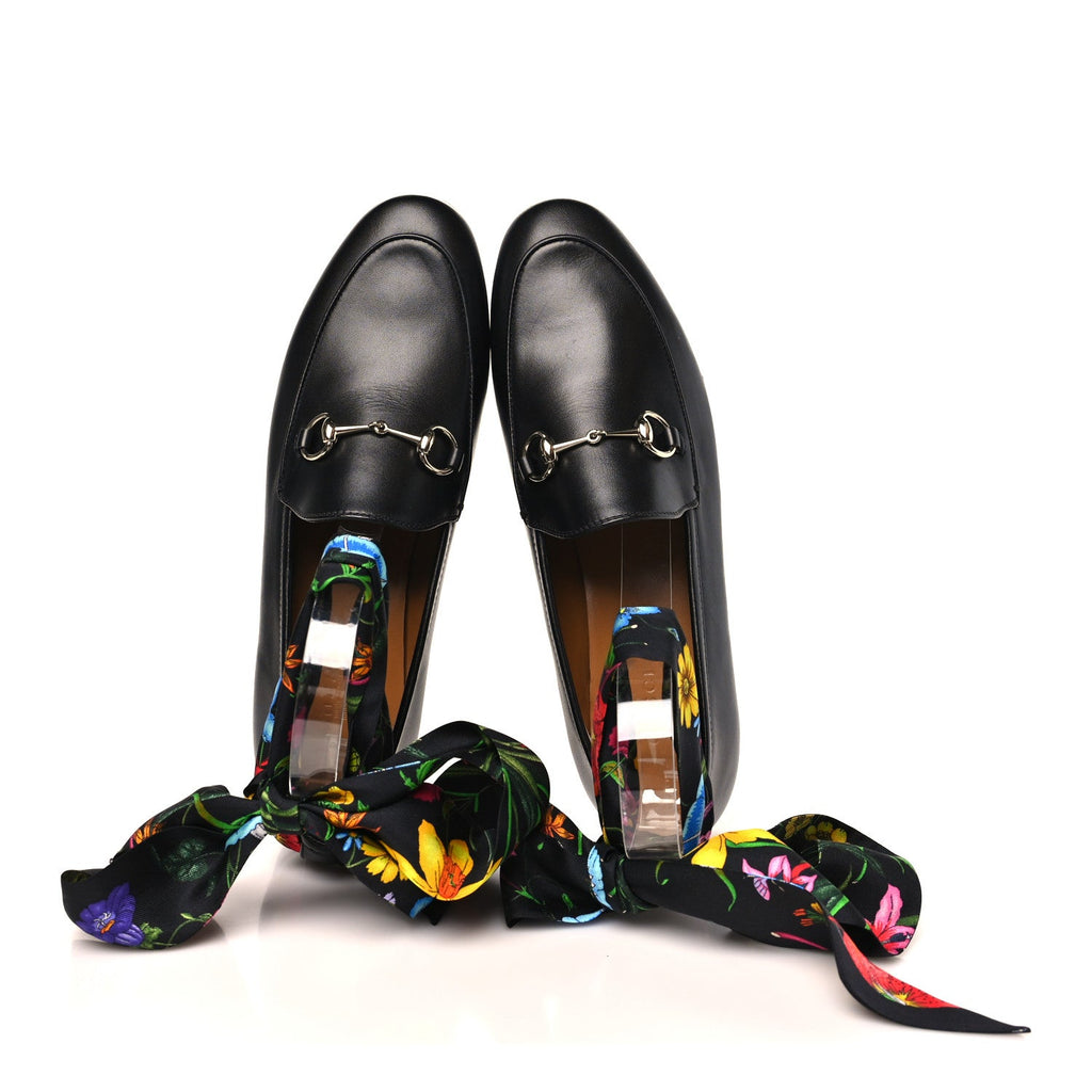 Betis Glamour Calfskin Silk Womens Jordaan Loafers 38 Black Multicolor