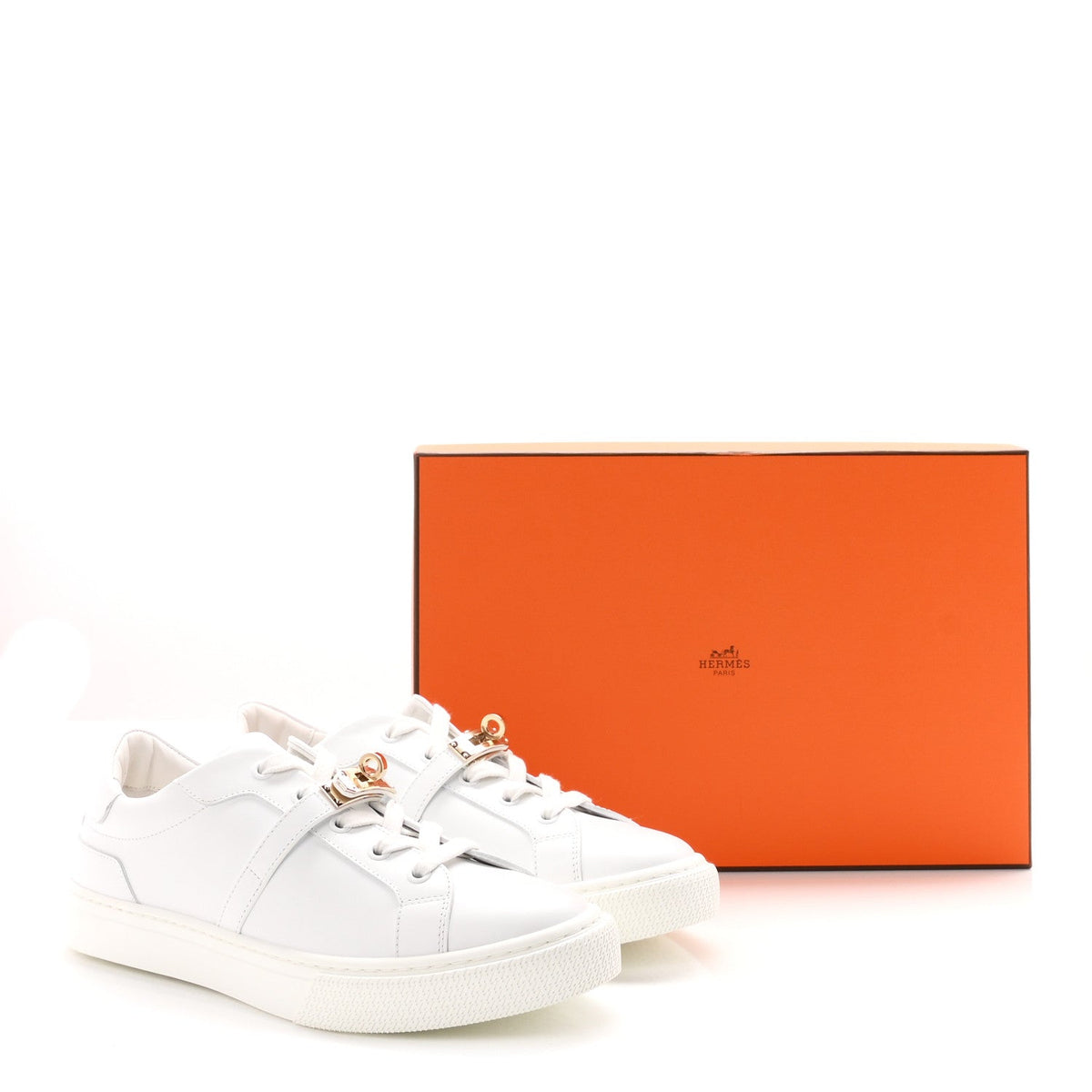 Calfskin Day Sneakers 38 White