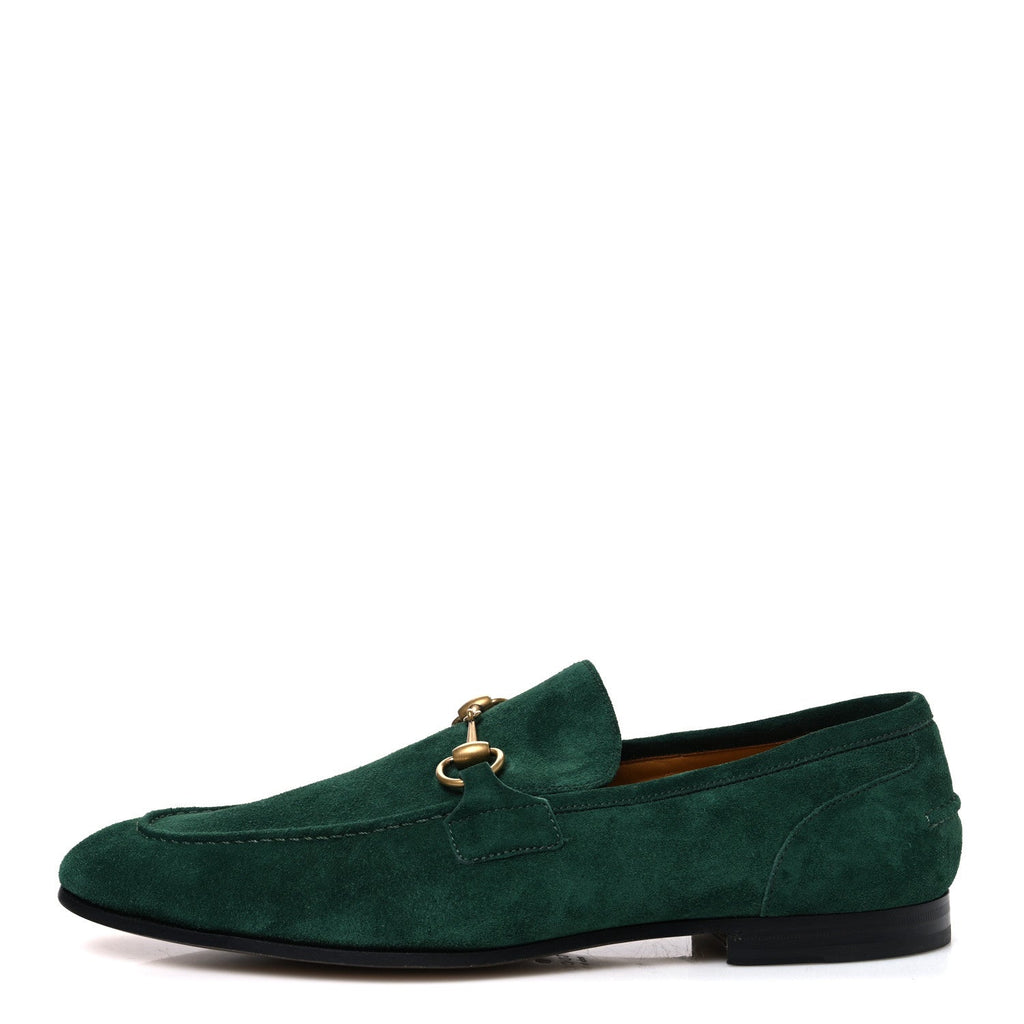 Suede Horsebit Mens Jordaan Loafers 10.5 Green