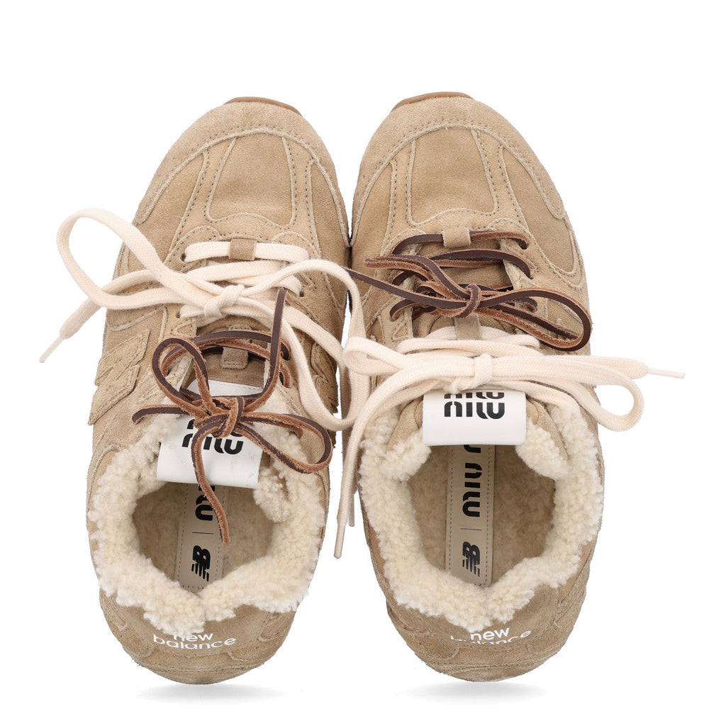 X NEW BALANCE Suede Shearling 530 SL Sneakers 37 Deserto