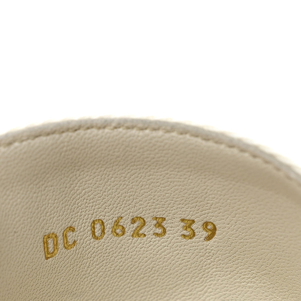 Cotton Mizza Embroidered Walk'N'Dior Low Top Sneakers 39 Beige