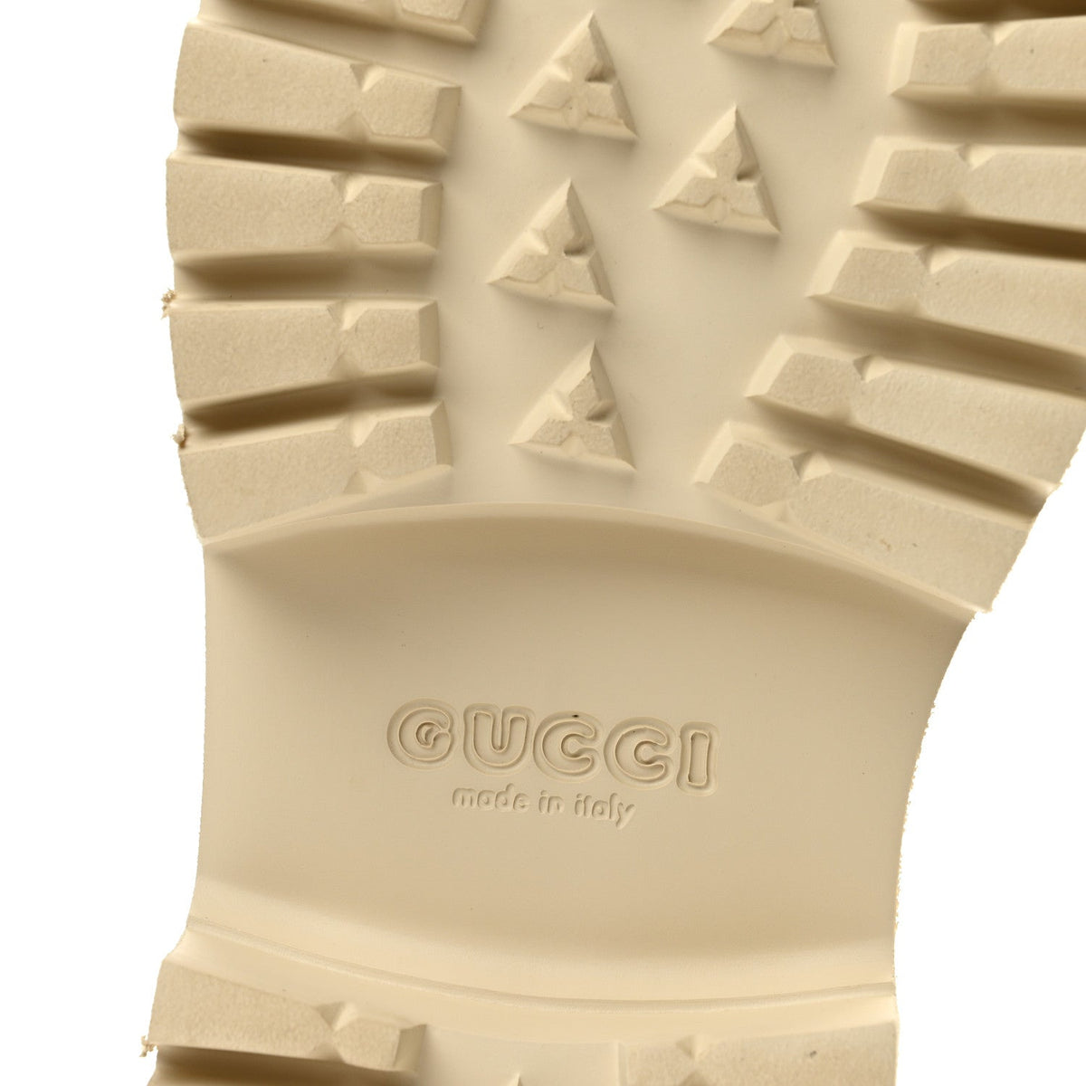 Rubber Monogram GG Go Through Platform Slide Clogs 39 Mystic White