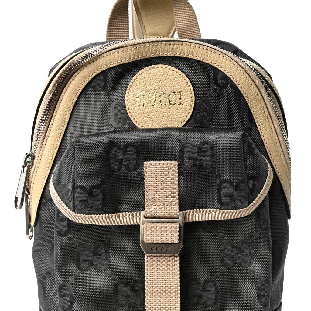 Econyl Nylon Monogram Off The Grid Sling Backpack Graphite Grey New Plaster