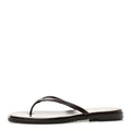 Goatskin CC Times Square Thong Sandals 38.5 Brown