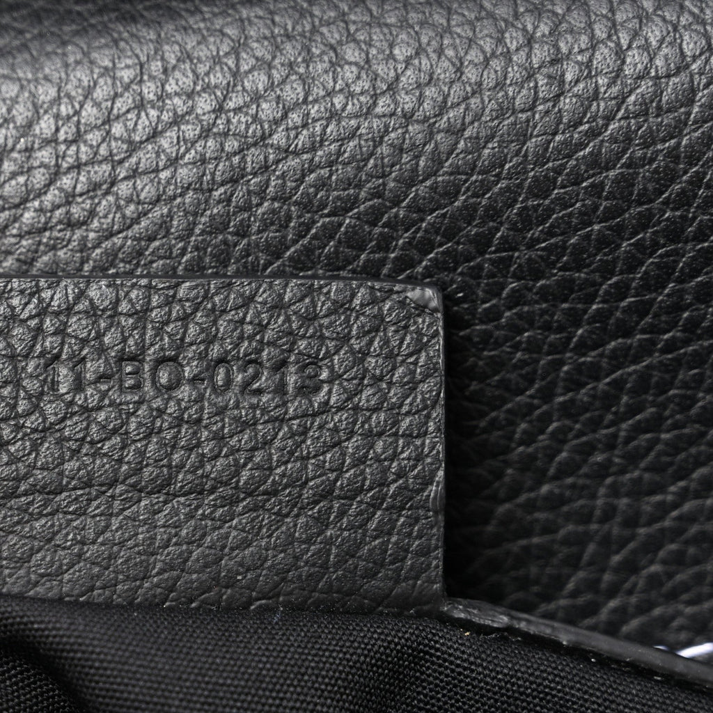 Grained Calfskin Maxi Gallop Backpack Black