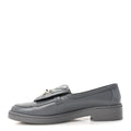 Lambskin Quilted CC Turnlock Loafers 38 Grey