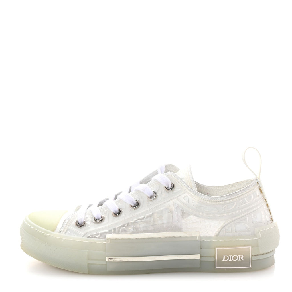 PVC Oblique Embossed Mens B23 Low Top Sneakers 37 White