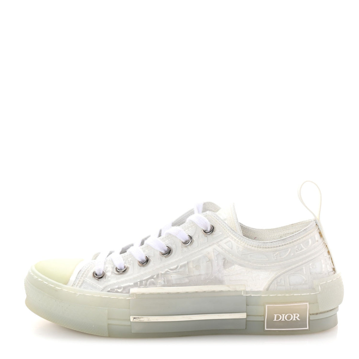 PVC Oblique Embossed Mens B23 Low Top Sneakers 37 White