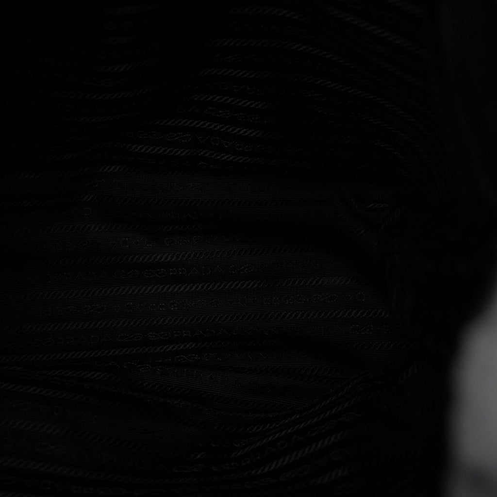 Tessuto Nylon Saffiano Medium Backpack Black
