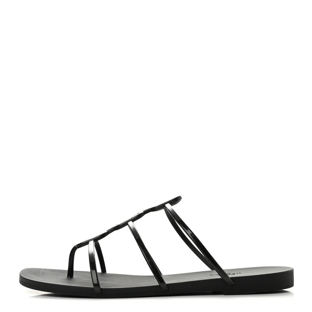 Rubber Womens Mykonos Sandals 40 Black