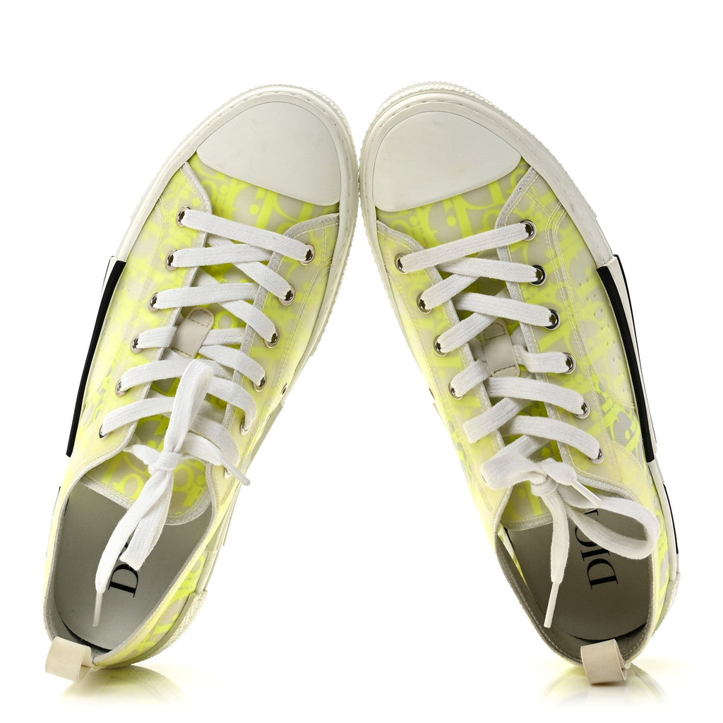 Technical Canvas Oblique Mens B23 Low Top Sneaker 42 Yellow