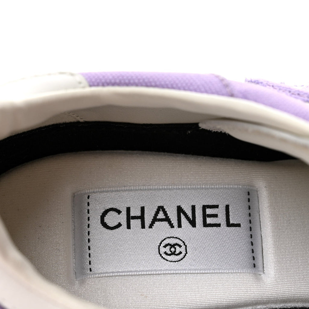 Cotton Sneakers 39 Purple White