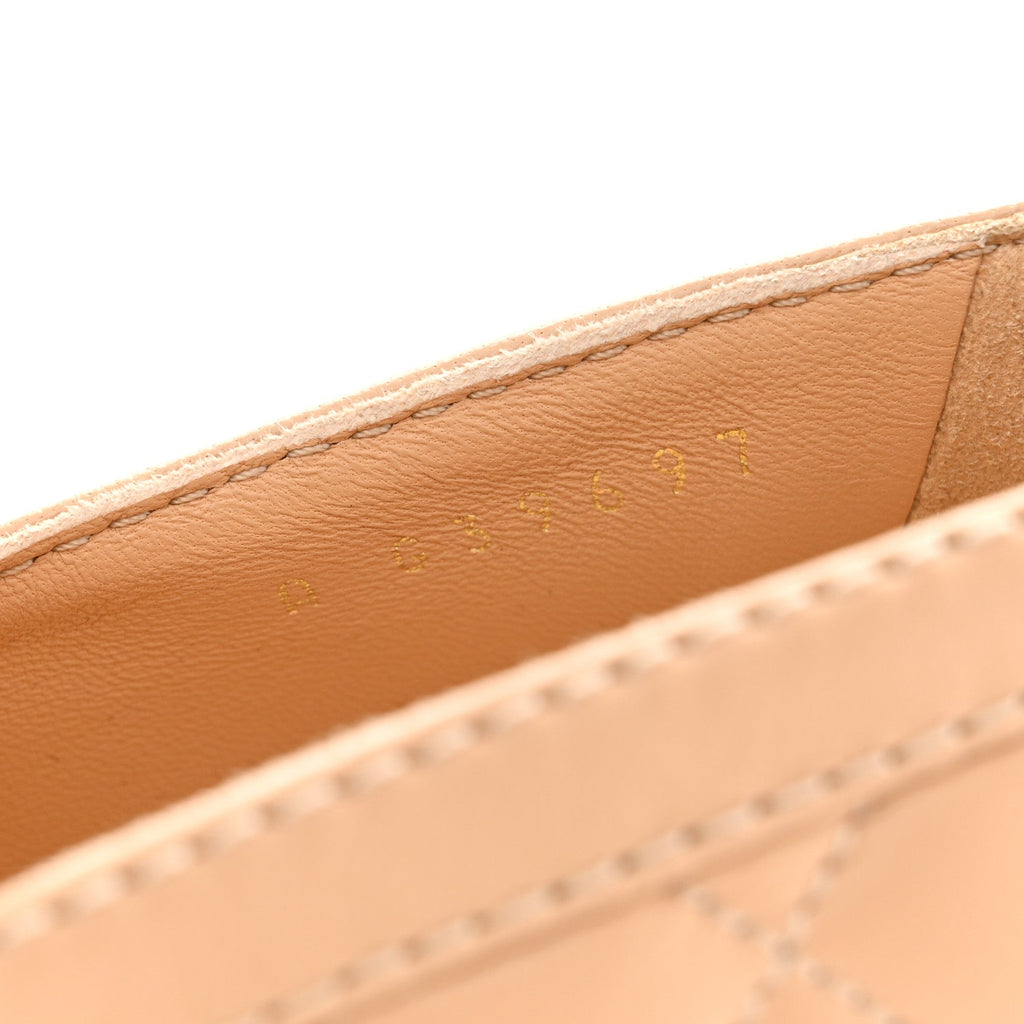 Lambskin Quilted CC Heart Loafers 39 Beige