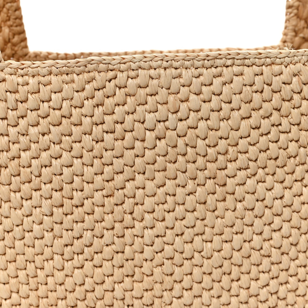 X PAULA'S IBIZA Raffia Medium  Font Tote Natural Tan